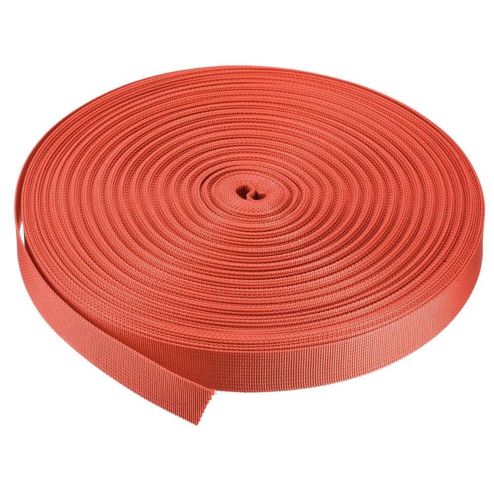 Flat Nylon Webbing Strap 1 Inch 50 Yards Bluish Green for Backpack, Luggage-Rack