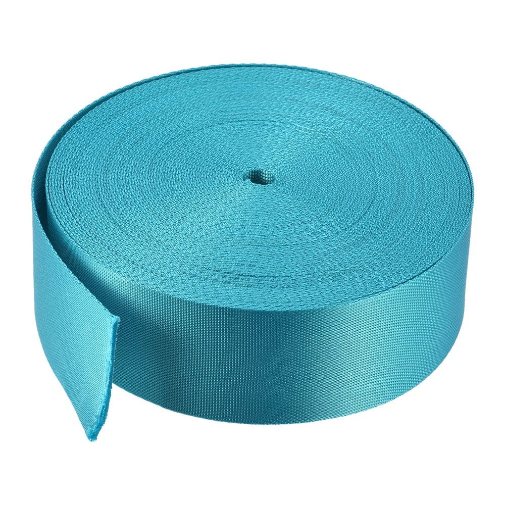 Flat Nylon Webbing Strap 2 Inch 20 Yards Blue for Backpack, Luggage-Rack