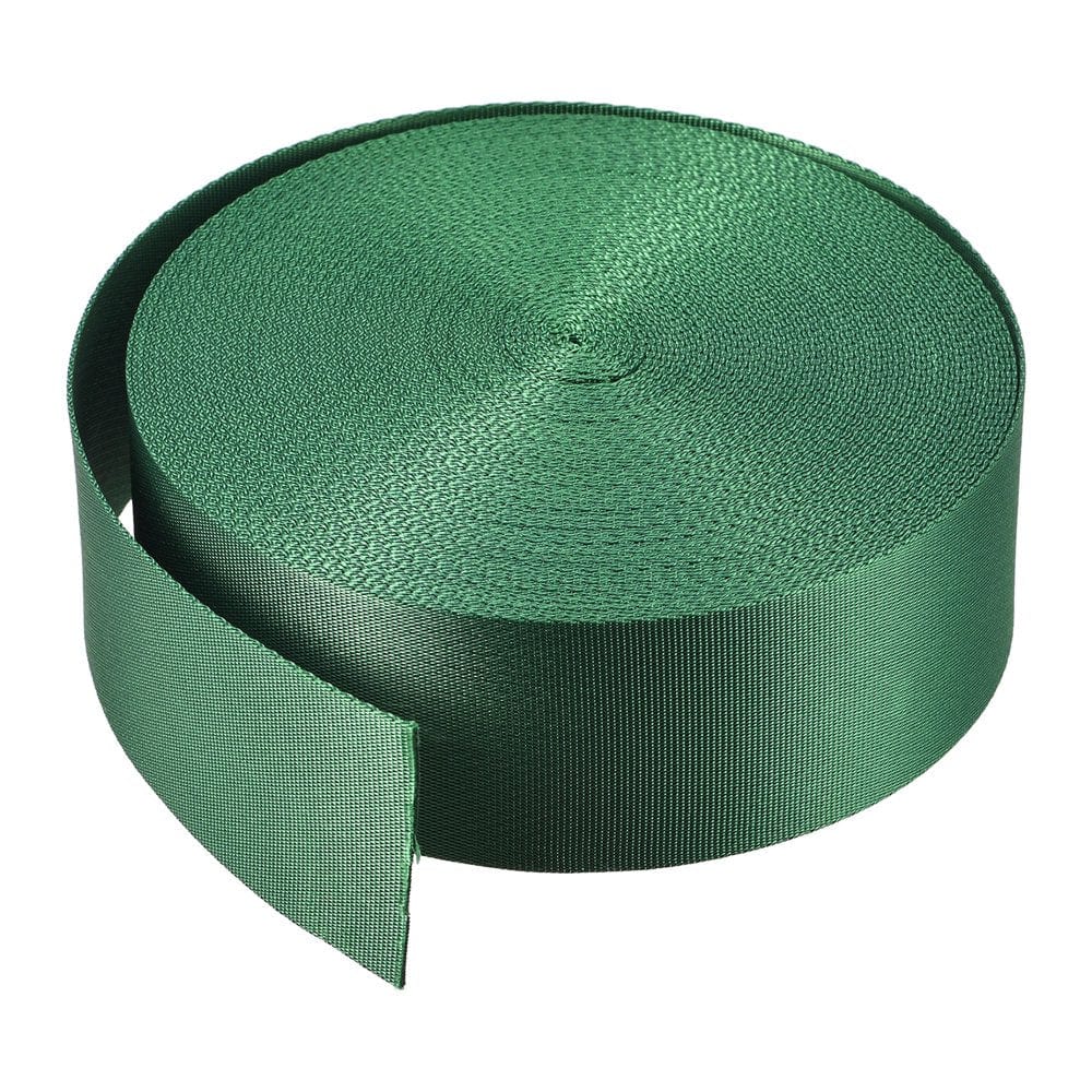 Flat Nylon Webbing Strap 2 Inch 20 Yards Blue for Backpack, Luggage-Rack