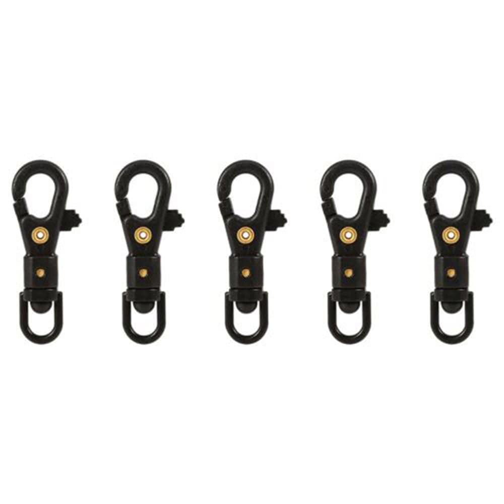 Goodhd 5/10Pc Outdoor 360° Rotation Mini Carabiner Clip Buckle Quickdraw Key Chain Snap