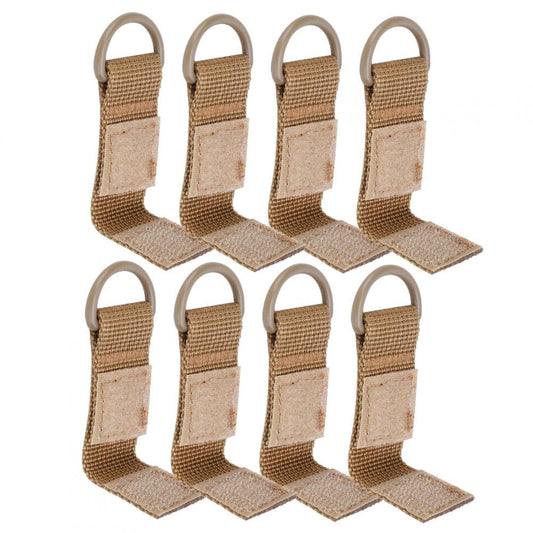 Haofy 8Pcs Nylon Webbing Buckle Backpack Key Hook Backpack Key Hook Webbing Hanging Belt Buckle Hanging Climbing Accessory