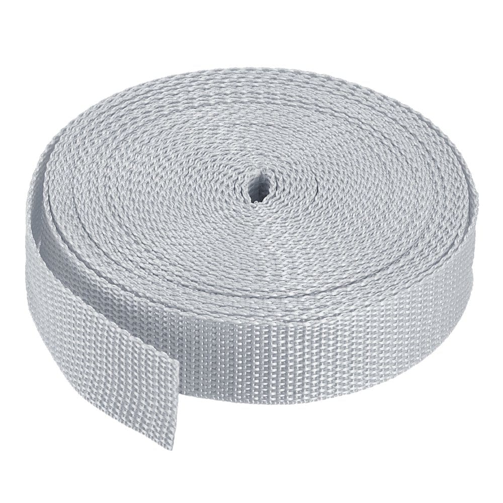 Heavyweight Polypropylene Webbing Strap 1" 10 Yards Brown Strapping Band for Outdoor