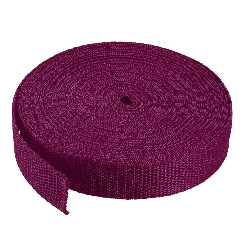 Heavyweight Polypropylene Webbing Strap 1" 10 Yards Brown Strapping Band for Outdoor