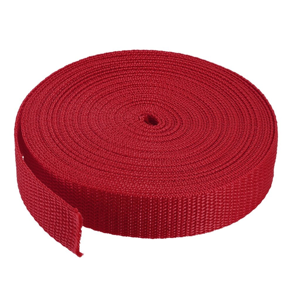 Heavyweight Polypropylene Webbing Strap 1" 10 Yards Brown Strapping Band for Outdoor