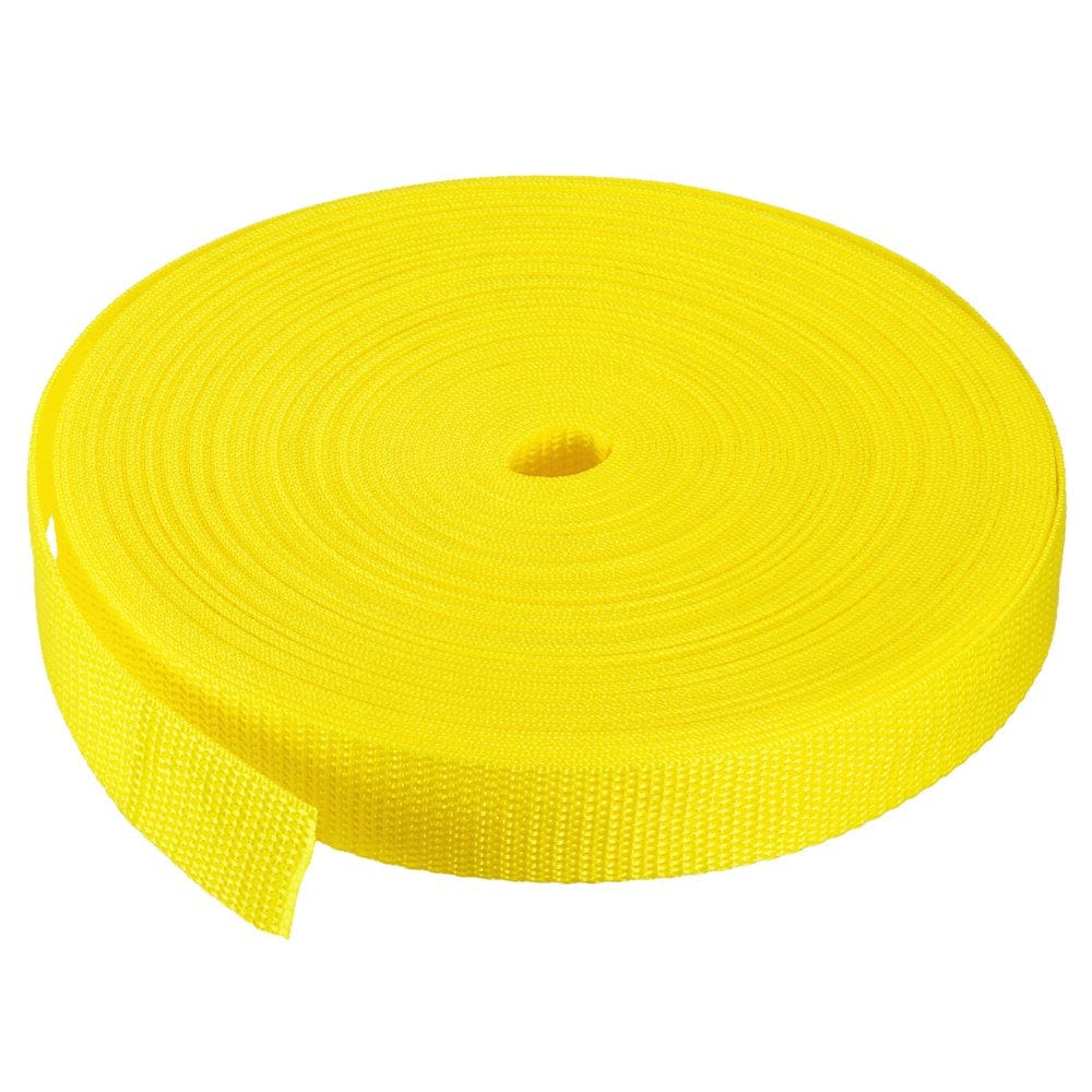 Heavyweight Polypropylene Webbing Strap 1" 25 Yards Brick Red Strapping Band for Outdoor