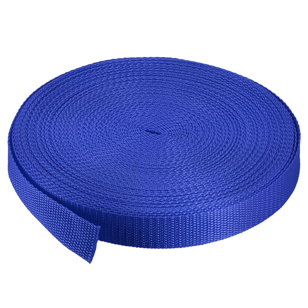 Heavyweight Polypropylene Webbing Strap 1" 25 Yards Dark Brown Strapping Band for Outdoor