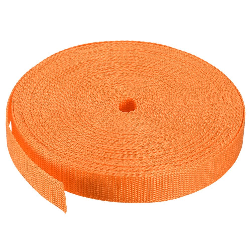 Heavyweight Polypropylene Webbing Strap 1" 25 Yards Dark Brown Strapping Band for Outdoor