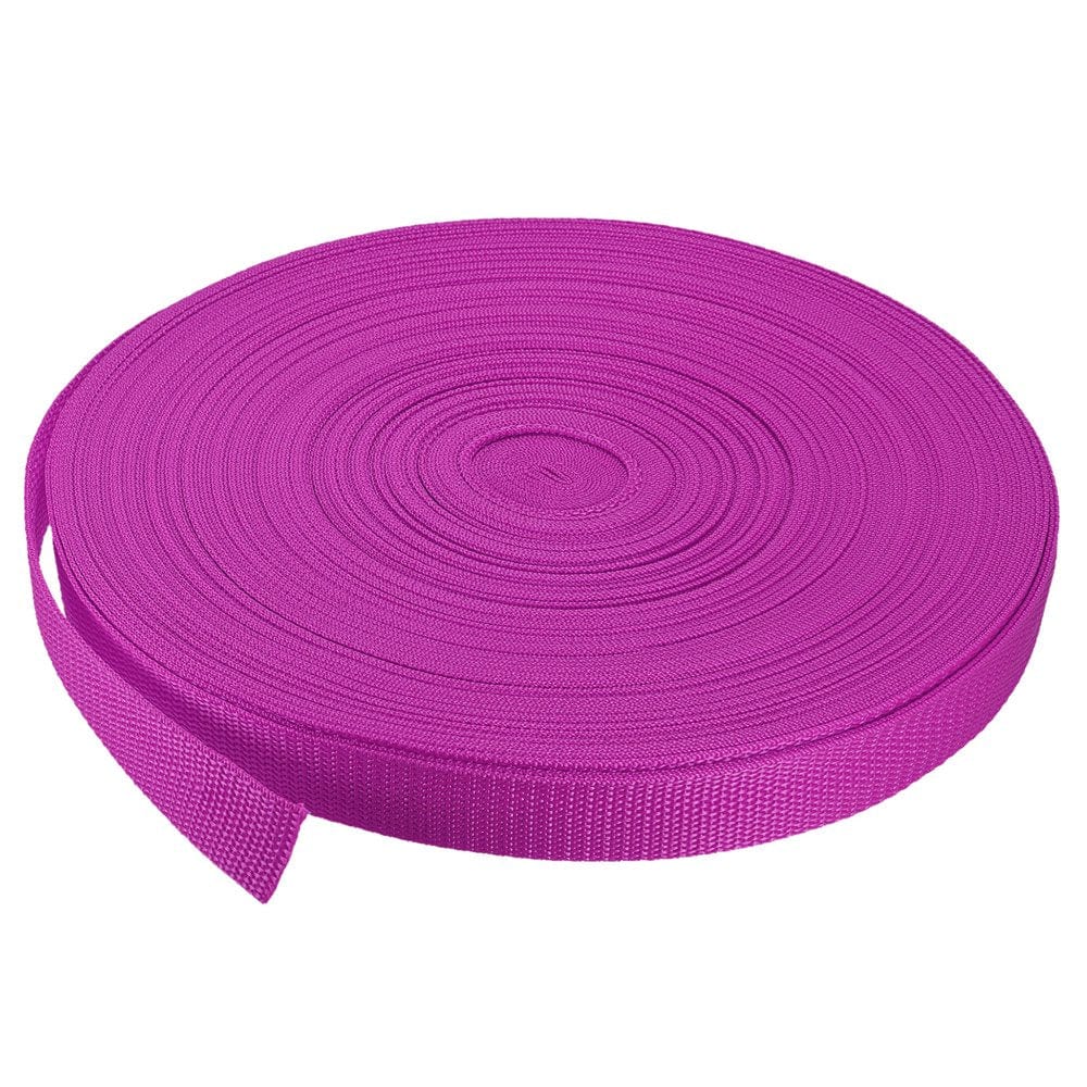 Heavyweight Polypropylene Webbing Strap 1" 50 Yards Dark Green Strapping Band for Outdoor