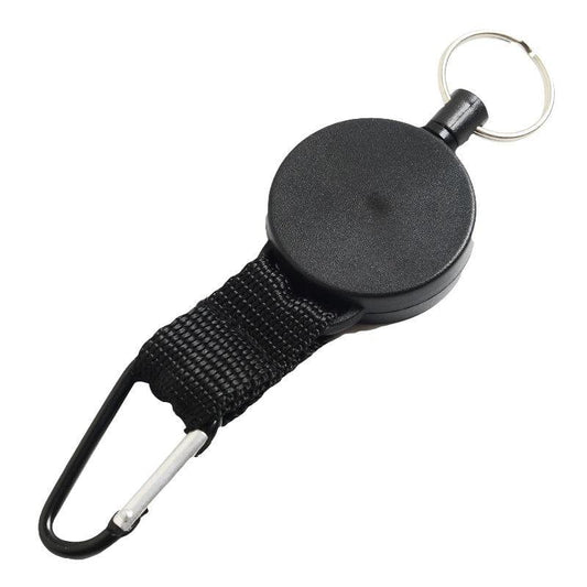High Elasticity Retractable Rope Antilost Pull Reel Strap Climbing Key Chain Quickdraw Key Ring