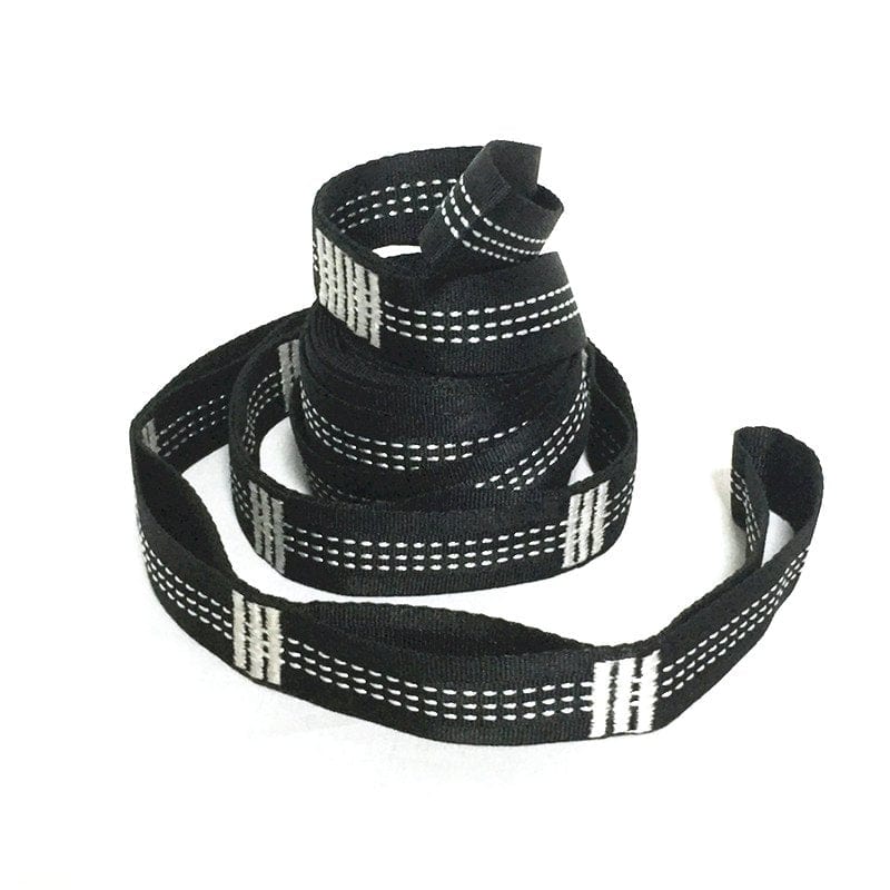 High Load Outdoor Hammock Tree Straps Tree Tie Rope High Load- Nylon Webbing Rock Climbing Flat Belt Cover White