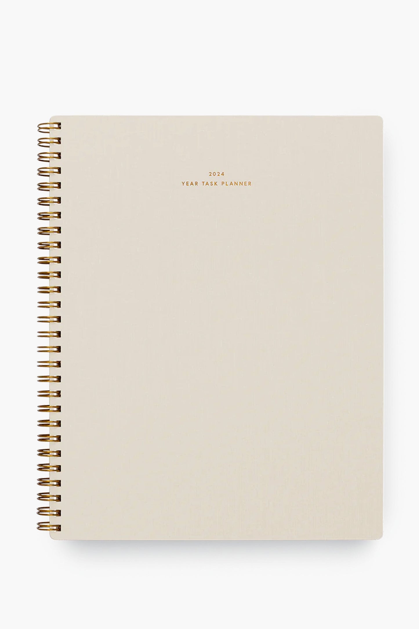 2024 Natural Linen Yearly Task Planner