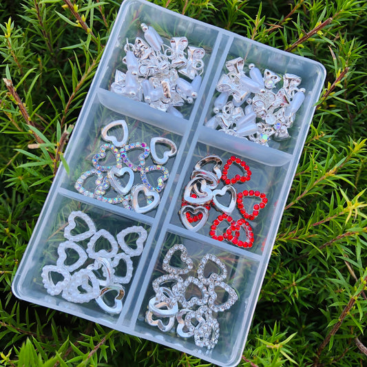 Heart 3D Nail Charms BOX