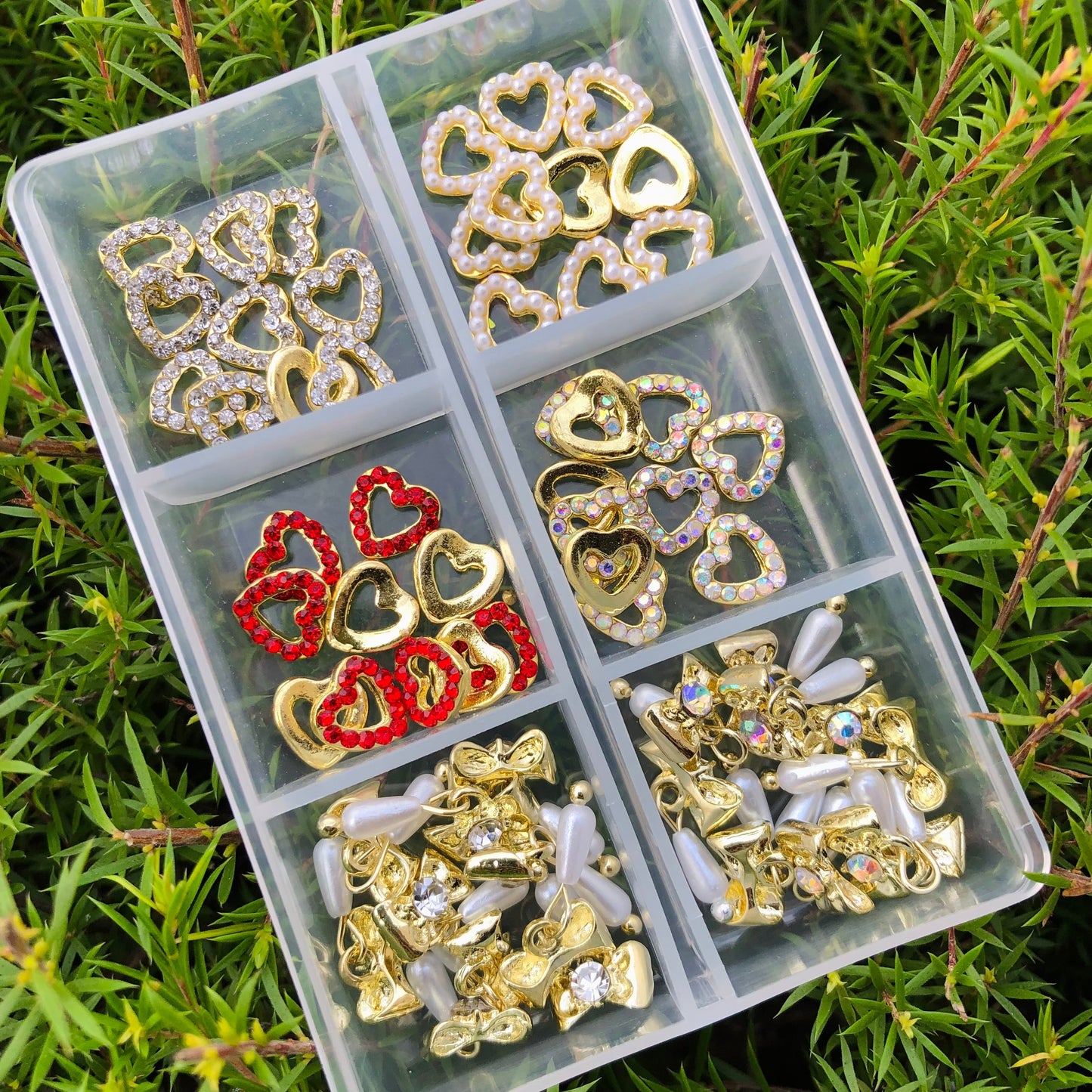 Heart 3D Nail Charms BOX