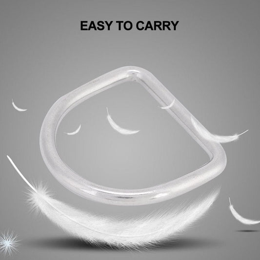 Karlge 3Pcs Stainless Steel D for Weight Belt Webbing Climbing Diving Accessories,D , D Buckle