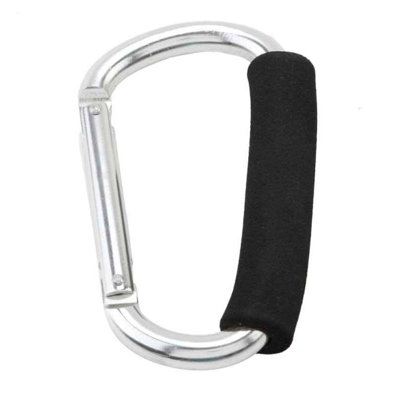 Large D-Shape Aluminum Alloy Carabiner Quick-Release Soft Handle Hook Camping Buckle Hook Outdoor Keychain Carabiner Clip
