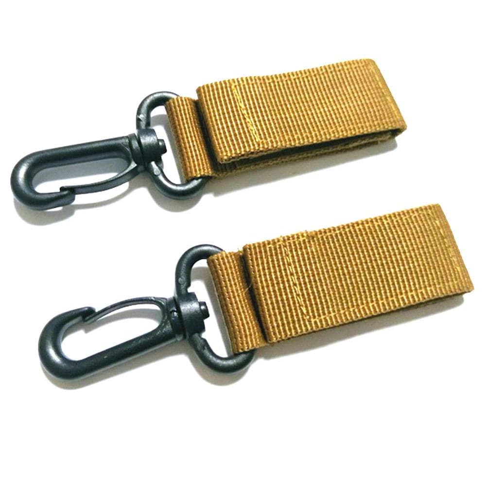 Outdoor Tactical Nylon Webbing Carabiners Hook Multifunctional Military Fans Key Chain Tactical Accessory Belt Quickdraw