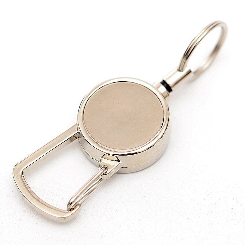 Outdoor Telescopic Wire Rope Key Anti-Theft Keychain EDC Retractable Chain Outdoor Steel Rope Burglar Keychain