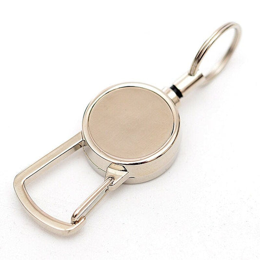 Outdoor Telescopic Wire Rope Key Anti-Theft Keychain EDC Retractable Chain Outdoor Steel Rope Burglar Keychain