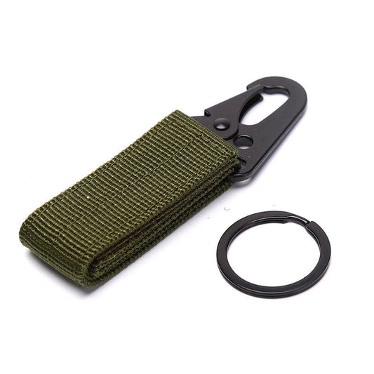 Party Yeah Nylon Carabiner Hook Webbing Buckle Tactical Belt Hanging Key Ring Climbing Tool