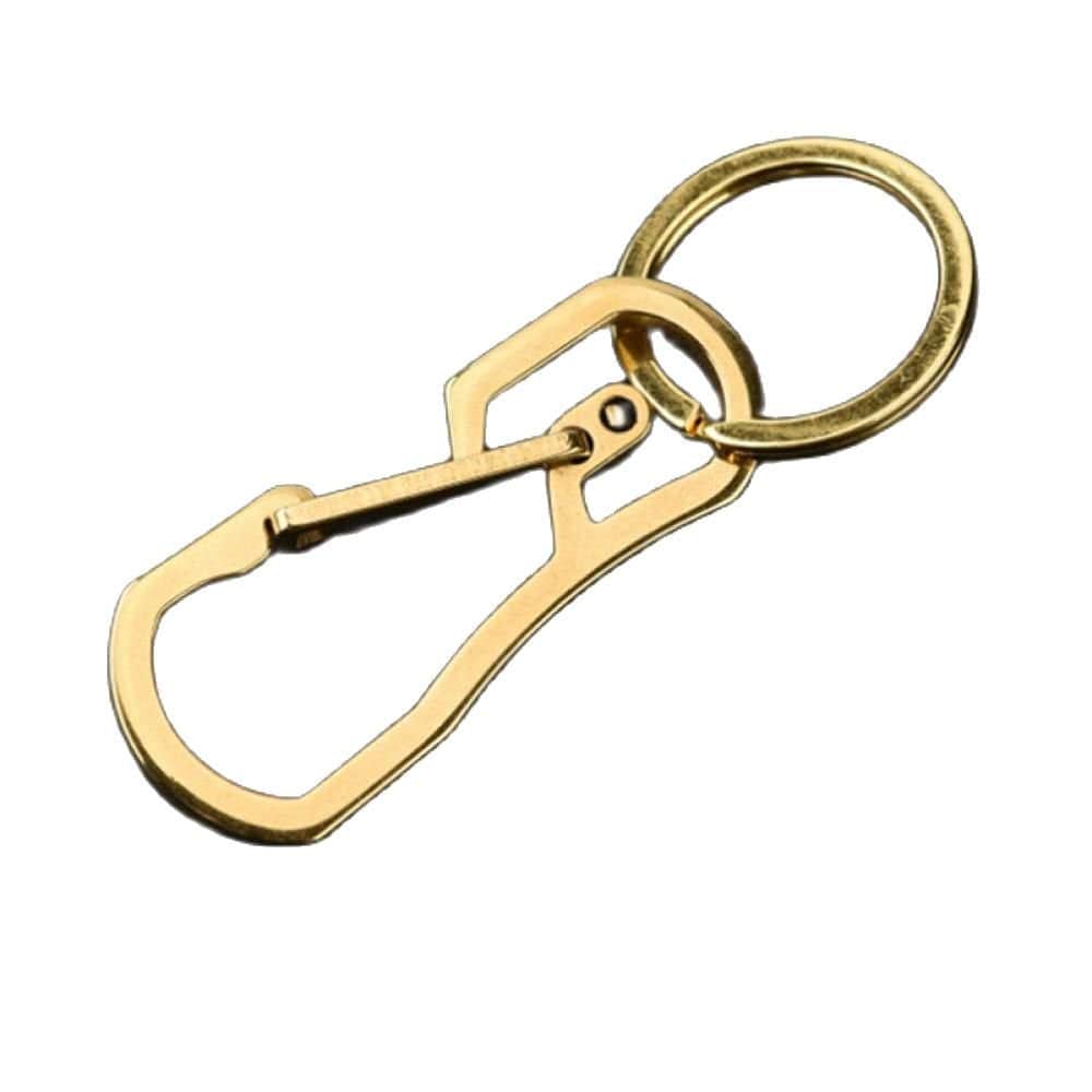 Prettyui Titanium Alloy Heavy Duty Carabiner Quick Release Hooks with Key Ring Snap Spring Clips Hooks