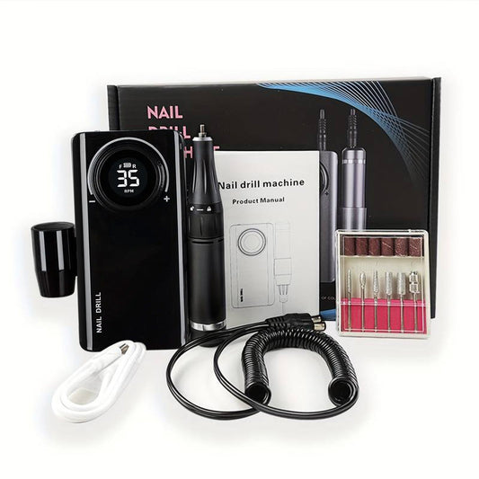 Pro Nail Drill Machine Set Black