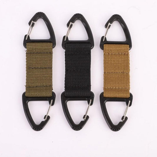 Promotion! Backpack Webbing Belt Clip Climbing Carabiner Buckle Bag Webbing Belt Clip Clasp Hanging Chain Key Hook