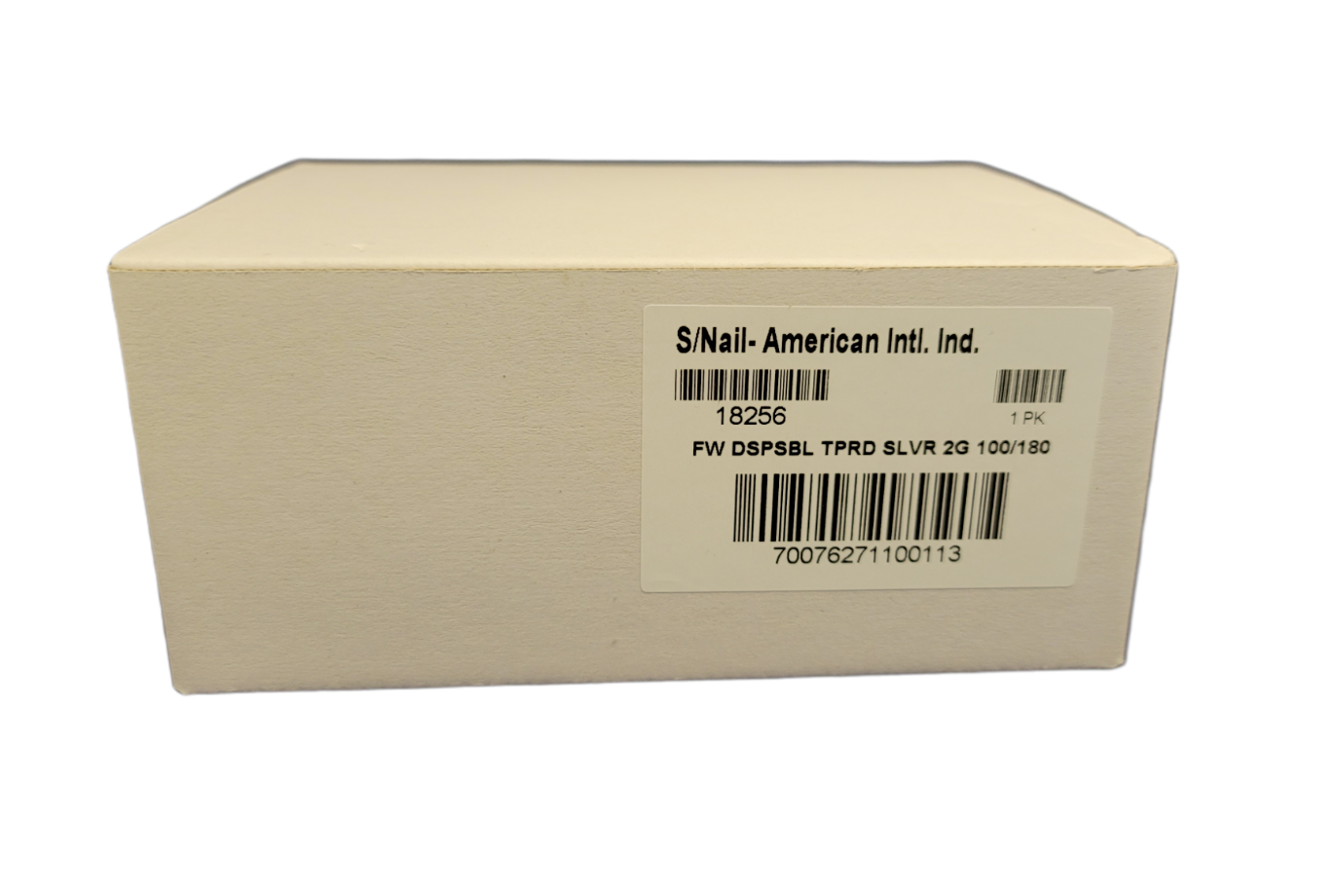 Flowery – Disposable Nail File Tapered Wood Core Silver 100/180 grit - 100ct/box