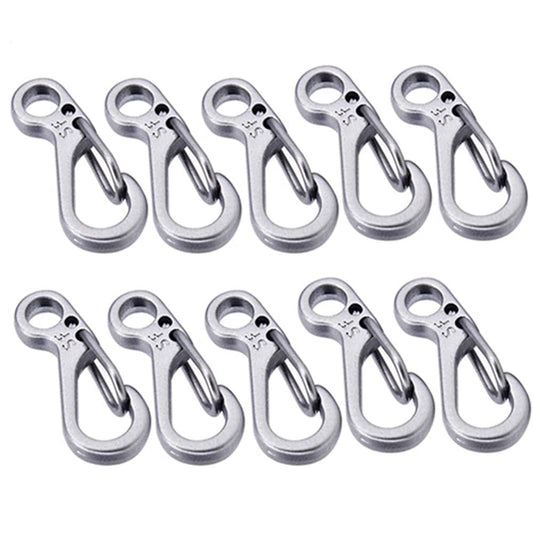 SANWOOD Carabiner,10X Mini SF Carabiner Climbing Backpack Spring Clasps Keychain Bottle Hooks