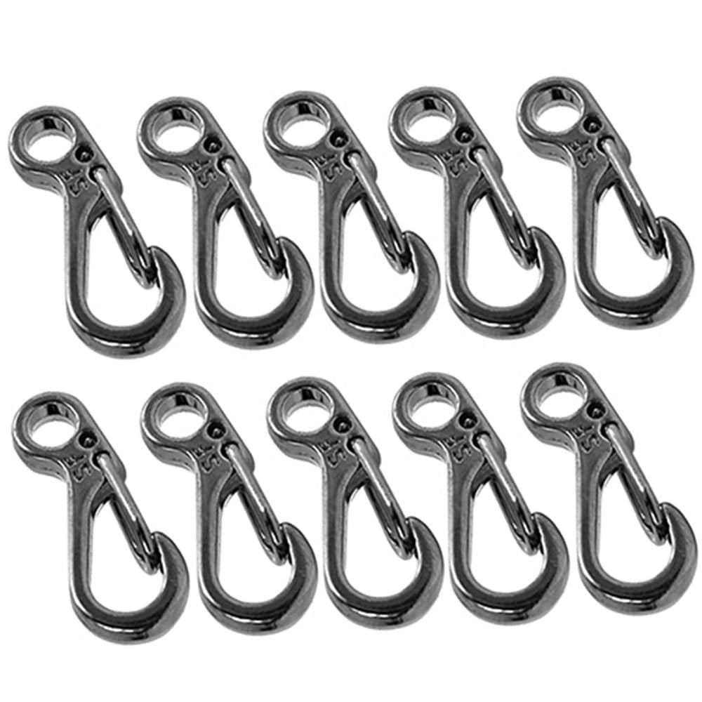 SANWOOD Carabiner,10X Mini SF Carabiner Climbing Backpack Spring Clasps Keychain Bottle Hooks