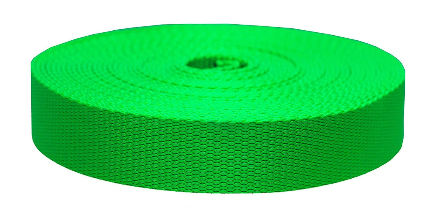 Strapworks 1.5 Inch X 50 Yard Flat Nylon Webbing Strap, Pacific Blue