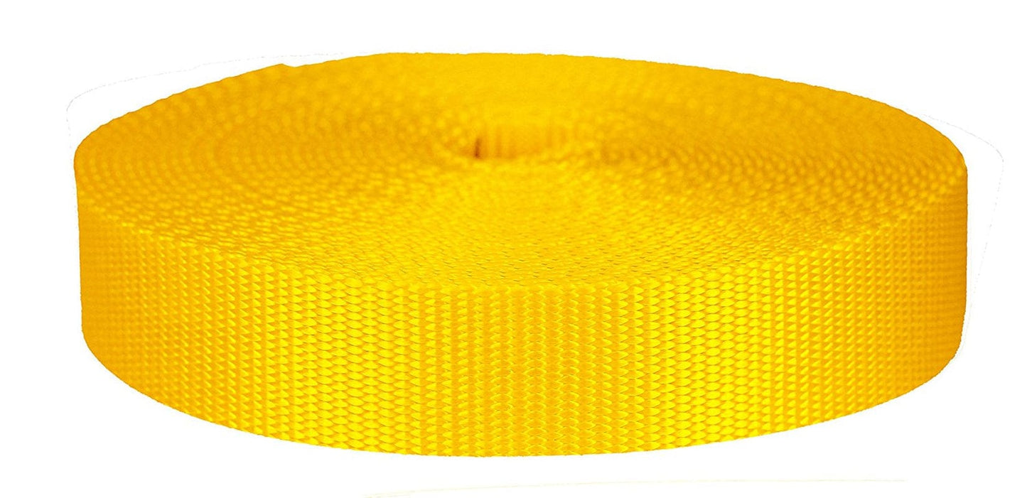 Strapworks 1 Inch X 10 Yard Flat Nylon Webbing Strap, Dark Red