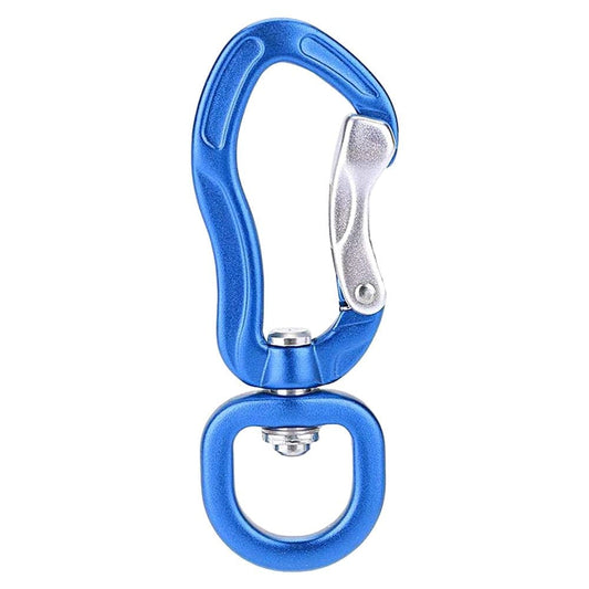 Sunhlx Climbing Carabiner D-Type Multifunctional Rotatable Anti-Rust Polished Auto Locking Stainless Steel Heavy Duty Kite Pet Leash Hammock Buckle for Outdoor