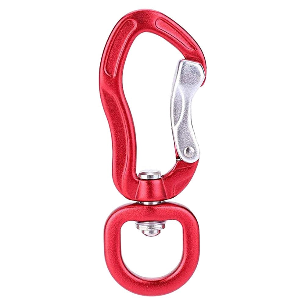 Sunhlx Climbing Carabiner D-Type Multifunctional Rotatable Anti-Rust Polished Auto Locking Stainless Steel Heavy Duty Kite Pet Leash Hammock Buckle for Outdoor