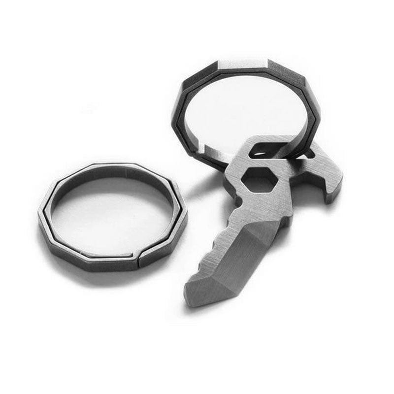 Titanium Alloy Carabiner Hanging Buckle Key Ring Quickdraw Tool EDC 1X; Key 2022 U0W2