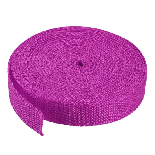Uxcell 1" 10 Yards Heavyweight Polypropylene Webbing Strap Strapping Band Dark Rose Red 1Pcs