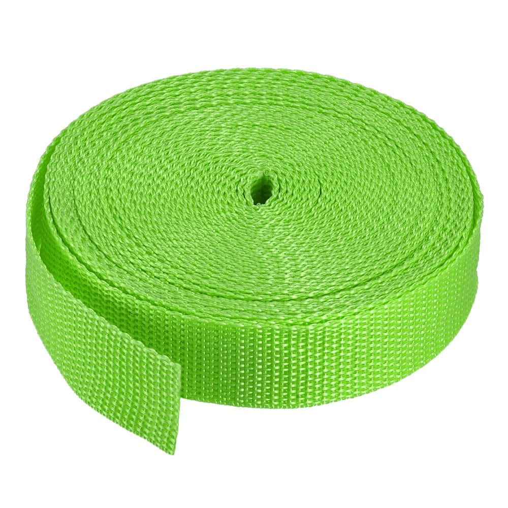 Uxcell 1" 10 Yards Heavyweight Polypropylene Webbing Strap Strapping Band Dark Rose Red 1Pcs