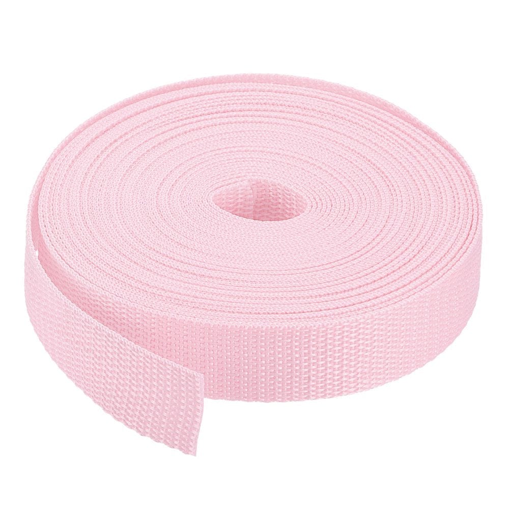 Uxcell 1" 10 Yards Heavyweight Polypropylene Webbing Strap Strapping Band Dark Rose Red 1Pcs
