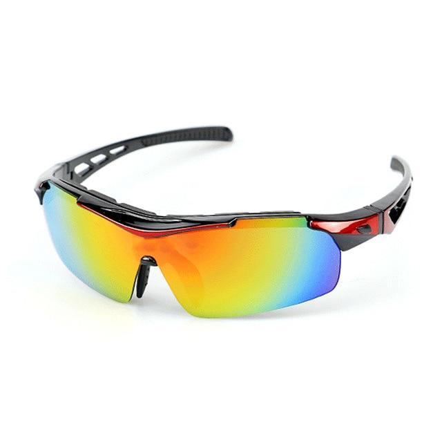 Polarized Cycling Sunglasses Bicycle UV400 Goggles Sports Eyewear Glasses with 5 Interchangeable Lenses Unbreakable For Outdoor
